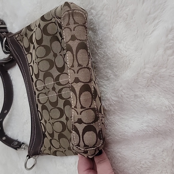 Coach Monogram Canvas Crossbody Bag Purse - Picture 6 of 16